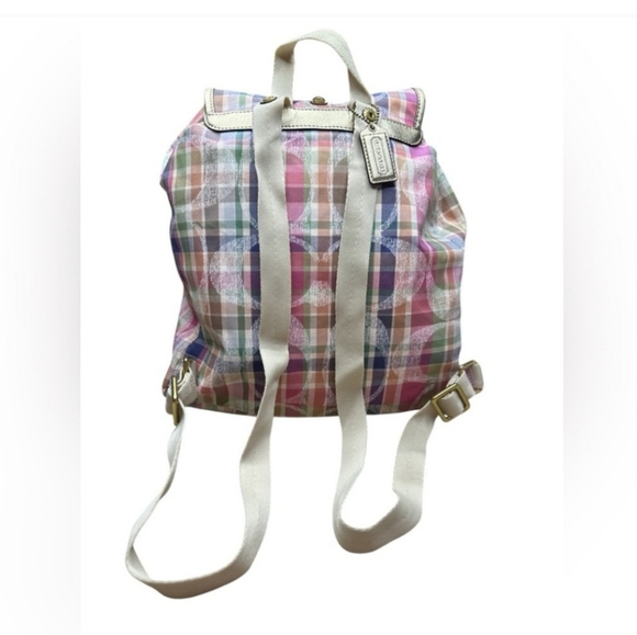 COACH - Like New Daisy Madras Packable Backpack - Picture 2 of 8